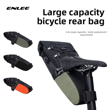 ENLEE jalgratta tagantkott, veekindel, maht 5.8L/8.8L, mudel E22140, materjal polüester + nailon, vooderdusega