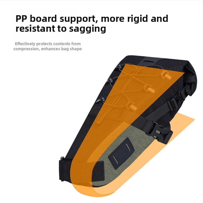 ENLEE jalgratta tagantkott, veekindel, maht 5.8L/8.8L, mudel E22140, materjal polüester + nailon, vooderdusega