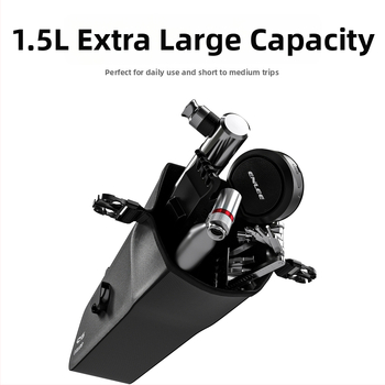 Tagumine jalgrattakott maantee- ja mägijalgratitele (TPU; 1,5 L; veekindel; kõva karp; mudelid EAN-MO3 / EAN-SO3)