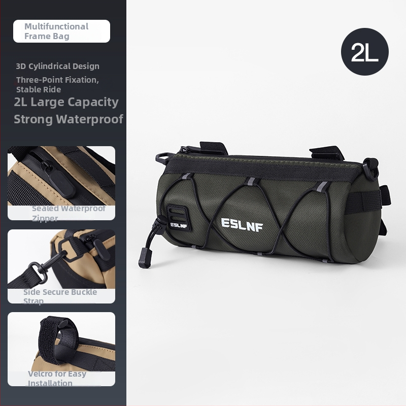 Jalgratta raamkott mägirattale ja maanteeratastele, esi raamkott, 2 L maht, mudel 985, materjal Silk flower