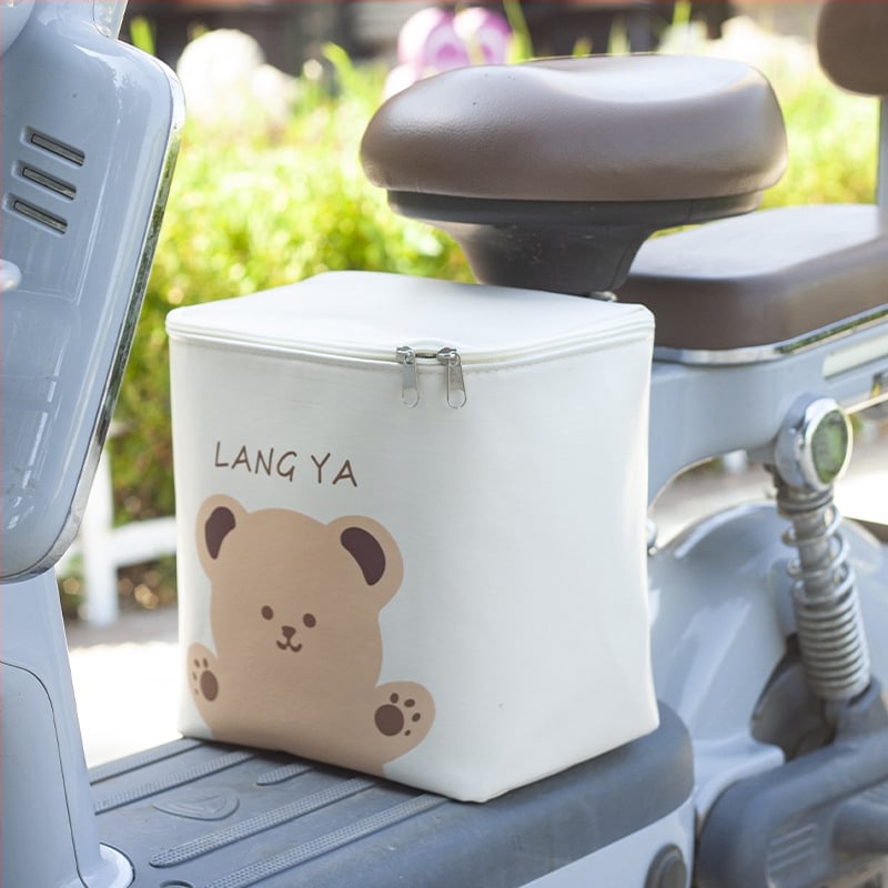 Geantă din piele pentru bicicletă electrică, spațiu mare pentru pedale, capacitate 15 L, impermeabilă, cu căptușală interioară