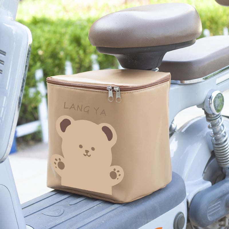 Geantă din piele pentru bicicletă electrică, spațiu mare pentru pedale, capacitate 15 L, impermeabilă, cu căptușală interioară