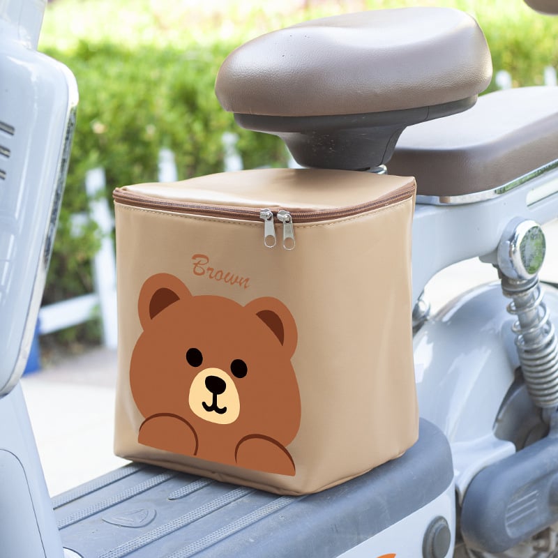 Geantă din piele pentru bicicletă electrică, spațiu mare pentru pedale, capacitate 15 L, impermeabilă, cu căptușală interioară