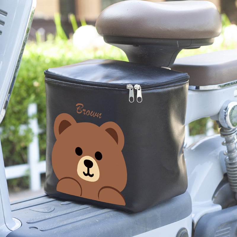 Geantă din piele pentru bicicletă electrică, spațiu mare pentru pedale, capacitate 15 L, impermeabilă, cu căptușală interioară