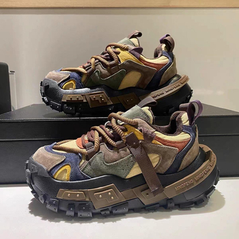 Cipele za prelaz rijeke - muške sportske tenisice u korejskom stilu, s protivkliznom podlogom, otporne na habanje, PU gornji dio i gumeni potplat, vezanje šnurkama