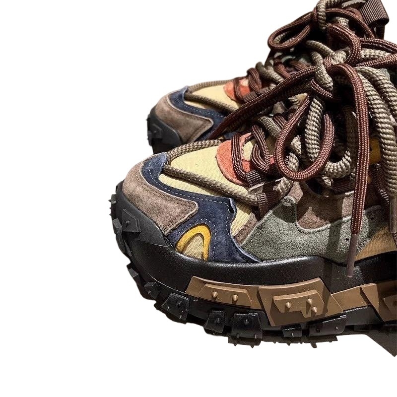 Cipele za prelaz rijeke - muške sportske tenisice u korejskom stilu, s protivkliznom podlogom, otporne na habanje, PU gornji dio i gumeni potplat, vezanje šnurkama