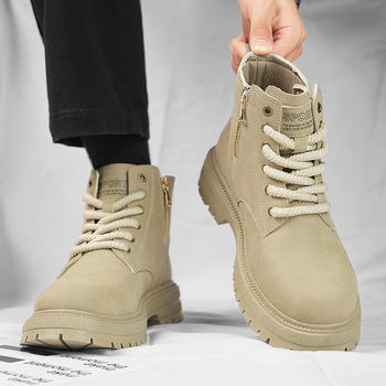 Martin zābaki vīriešiem - darba zābaki, PU augšdaļa, reljefs emboss, augstsכות