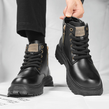 Martin zābaki vīriešiem - darba zābaki, PU augšdaļa, reljefs emboss, augstsכות