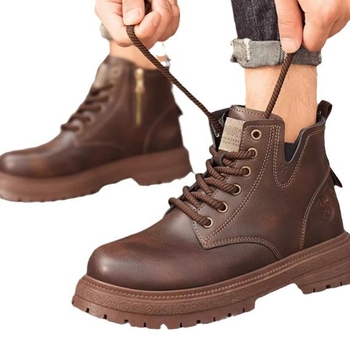 Martin zābaki vīriešiem - darba zābaki, PU augšdaļa, reljefs emboss, augstsכות