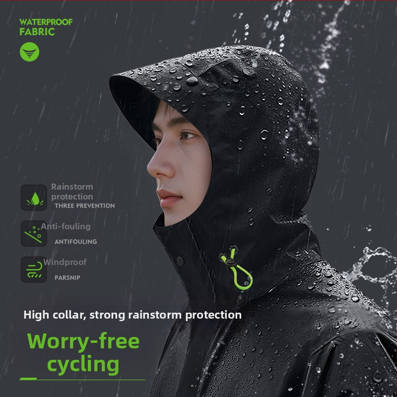 Set dažďového oblečenia pre dospelých — rozdelený plášť, unisex kompletné ochranné oblečenie pre elektrický bicykel/motocykel, PVC látka s vodotesnou vrstvou PVC lepidla