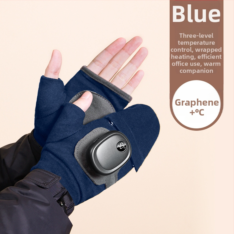Mănuși de bicicletă cu încălzire din grafen, încărcare USB, pentru exterior în timpul iernii