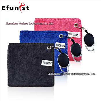 Γκολφ πετσέτα efunist - πολυεστέρας, διπλής όψης βελούδο, καραμπίνερ, εσωτερική/εξωτερική χρήση