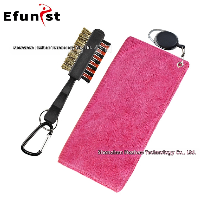 Γκολφ πετσέτα efunist - πολυεστέρας, διπλής όψης βελούδο, καραμπίνερ, εσωτερική/εξωτερική χρήση