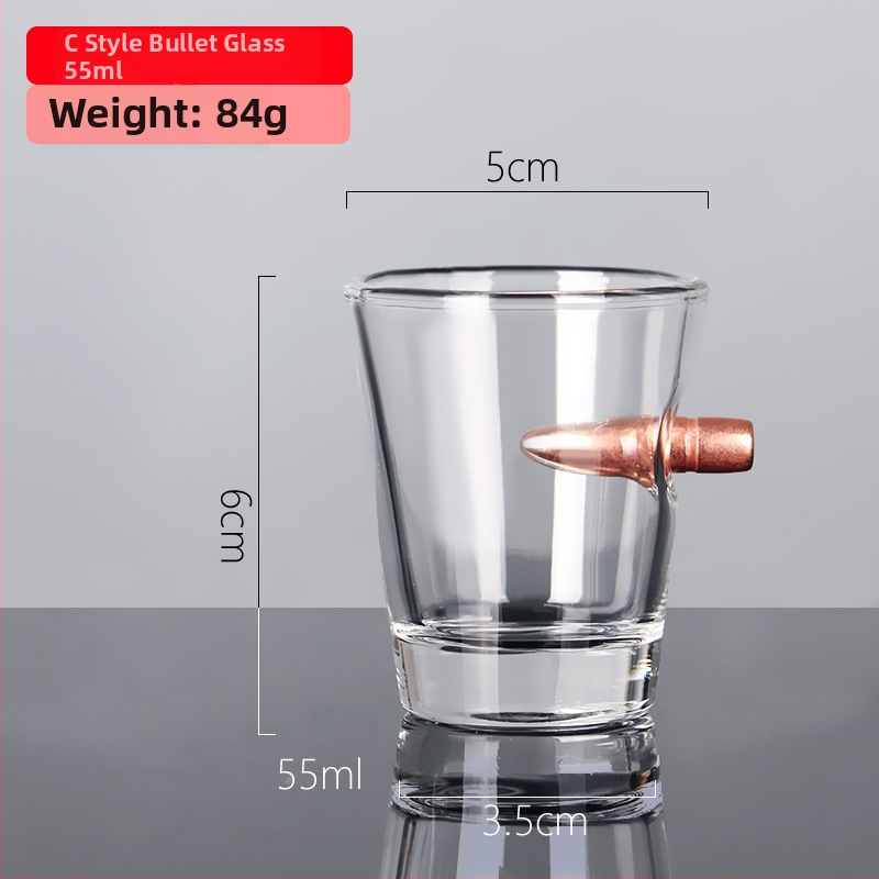 Stiklinė alaus taurelė kulkos formos su logotipu, talpa 401–500 ml, paprastas stilius