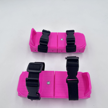 Moqian Vaikų ledinių čiužinių pradžiai – slidinėjimui ir čiuožimui, Viršus: webbing, Ašmenys: nerūdijantis plienas, Padas: plastikas + metalas