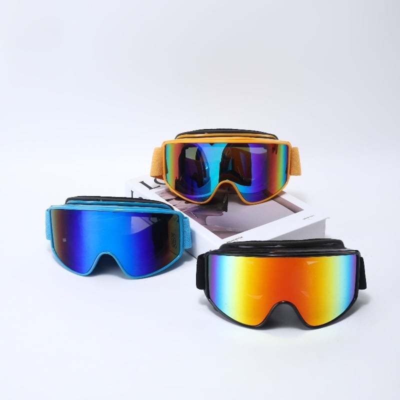 Visai magnetske skijaške naočale za odrasle – TPR okvir, dvostruko anti-fog PC leće, kompatibilne s kratkovidnošću, za skijanje i planinarenje