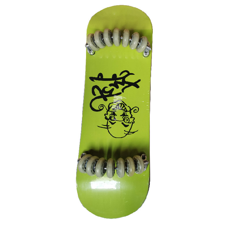 ST.LONG Landski dēlis no kļavu koka ar 14 riteņiem, PU riteņiem, dubultā rocker, pieaugušajiem