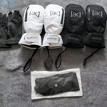 Skijaške rukavice od bambusovih ugljičnih vlakana, vodonepropusne i tople, s pet prstiju, za planinarenje, muške