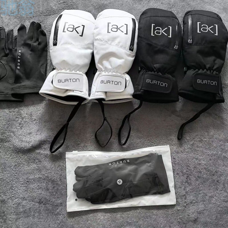 Skijaške rukavice od bambusovih ugljičnih vlakana, vodonepropusne i tople, s pet prstiju, za planinarenje, muške