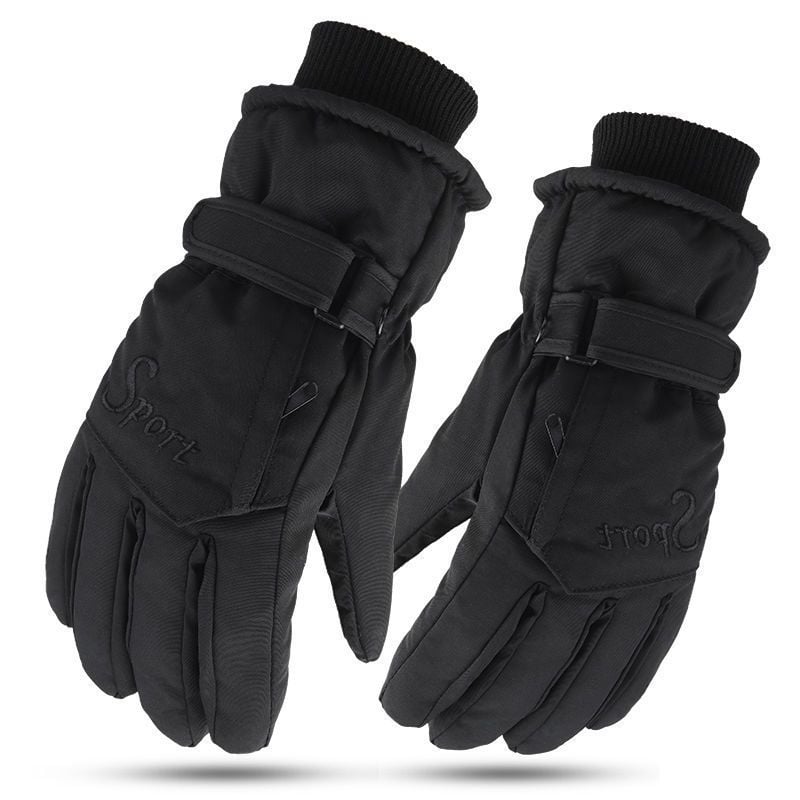 Muške pamučne zimske rukavice s pola prsta – vodootporne, otporne na klizanje, s dodirnim zaslonom, tople