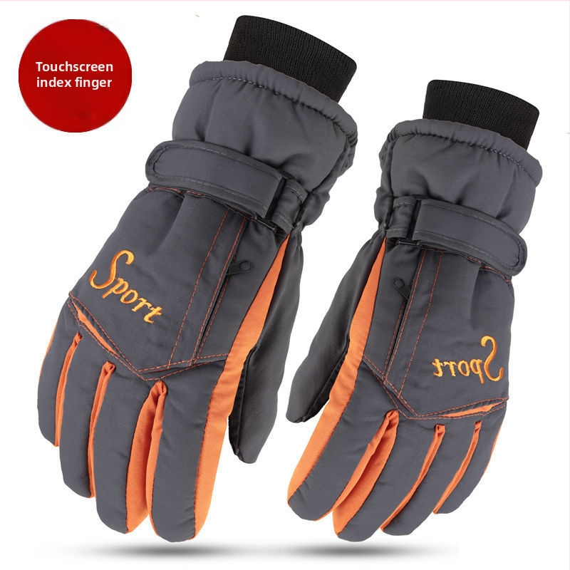 Muške pamučne zimske rukavice s pola prsta – vodootporne, otporne na klizanje, s dodirnim zaslonom, tople