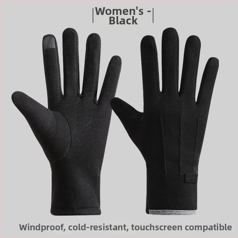 Mănuși unisex de iarnă pentru ciclism – poliester, grosime medie, degete separate, mănuși pentru bicicletă, pentru ciclism, exerciții și naveta (Poliester • Grosime medie • Degete separate • Mănuși pentru bicicletă • Pentru ciclism, exerciții, naveta)