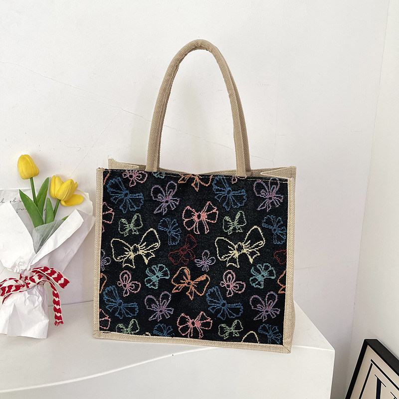 Kanvaso tote rankinė, gatvės stilius, didelė talpa, magnetinis užsegimas