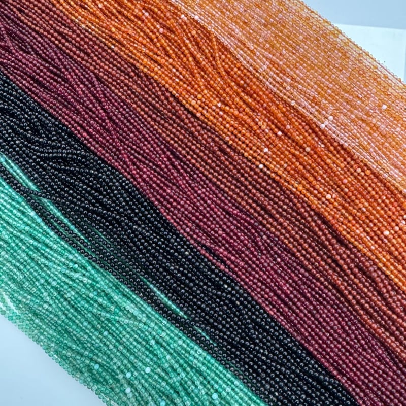 Achát kerek gyöngyök - természetes kő, sima, polírozott, típus: szétszórt gyöngyök, eredet: Guangzhou