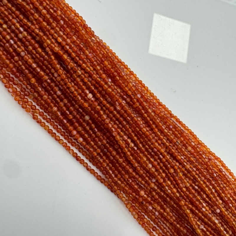 Achát kerek gyöngyök - természetes kő, sima, polírozott, típus: szétszórt gyöngyök, eredet: Guangzhou