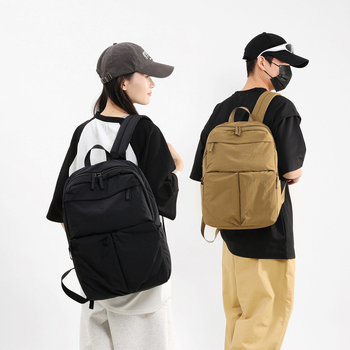 Unisex nailono kuprinė laisvalaikio kelionėms, kvėpuojantis dizainas, poliesterio pamušalas, išlenkti pečių diržai