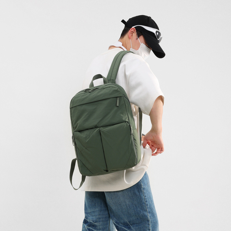 Unisex nailono kuprinė laisvalaikio kelionėms, kvėpuojantis dizainas, poliesterio pamušalas, išlenkti pečių diržai