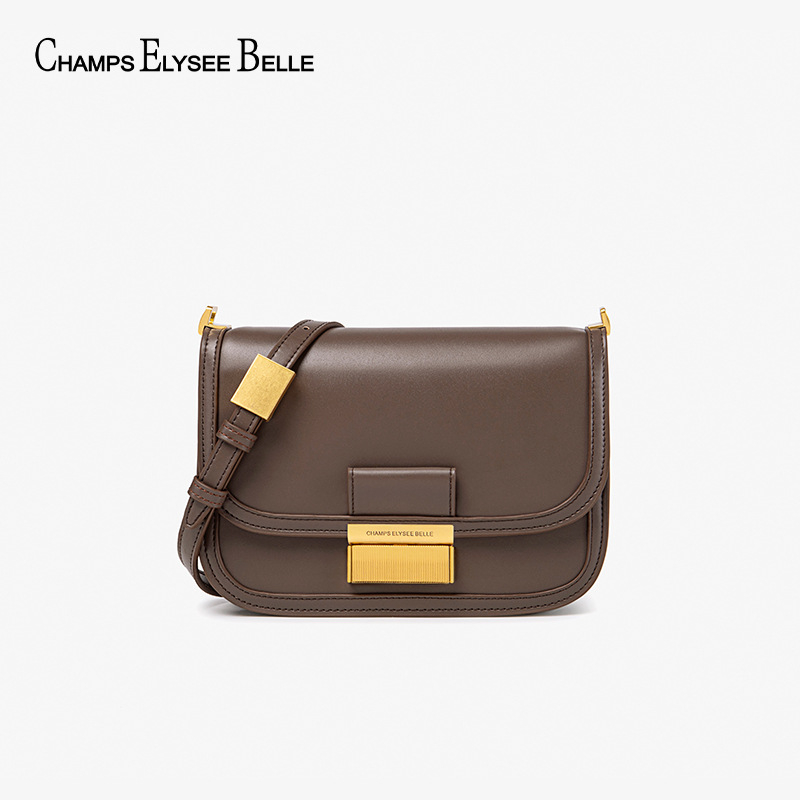 PU sieviešu crossbody soma - kvadrātvietas forma, aizdare ar sprādzi, iekšējie nodalījumi telefonam, personas apliecībai un rāvējslēdzēja kabata, regulējams siksnas garums