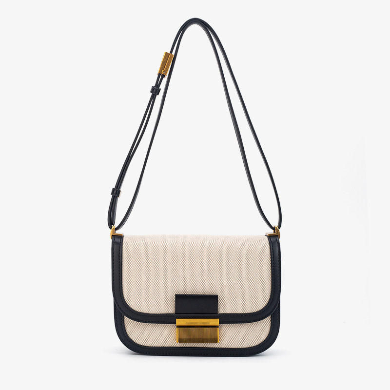 PU sieviešu crossbody soma - kvadrātvietas forma, aizdare ar sprādzi, iekšējie nodalījumi telefonam, personas apliecībai un rāvējslēdzēja kabata, regulējams siksnas garums