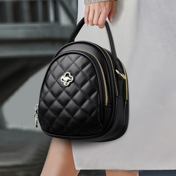 Miesto minimalistinis PU crossbody krepšys su užtrauktuku, vidinė struktūra: užsegamas kišenė, telefono kišenė ir dokumentų kišenė — Modelis SM6816