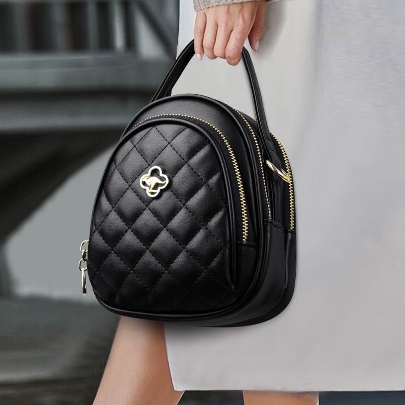 Pilsētas minimalistiska PU crossbody soma ar rāvējslēdzēju, iekšējā struktūra: slēgts kabats, telefona kabats un dokumentu kabats — Modelis SM6816