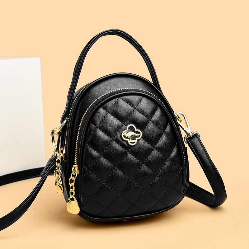 Miesto minimalistinis PU crossbody krepšys su užtrauktuku, vidinė struktūra: užsegamas kišenė, telefono kišenė ir dokumentų kišenė — Modelis SM6816