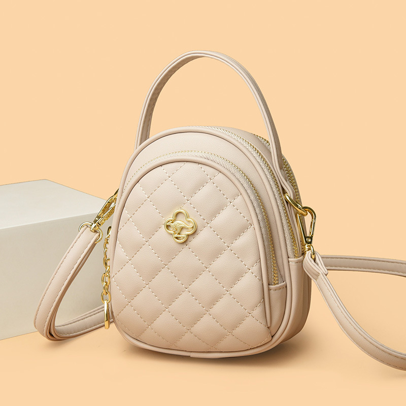 Miesto minimalistinis PU crossbody krepšys su užtrauktuku, vidinė struktūra: užsegamas kišenė, telefono kišenė ir dokumentų kišenė — Modelis SM6816