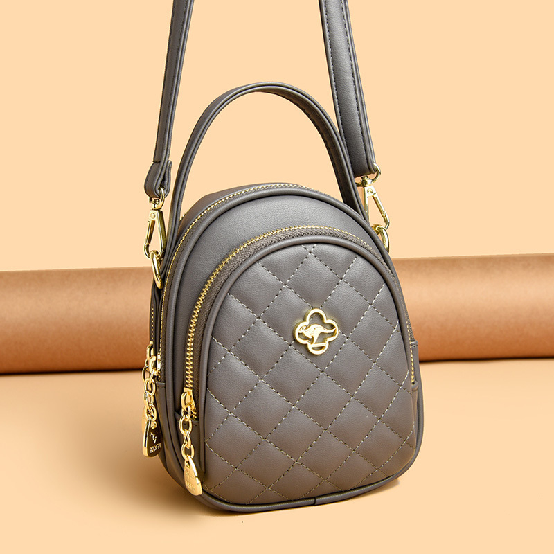 Miesto minimalistinis PU crossbody krepšys su užtrauktuku, vidinė struktūra: užsegamas kišenė, telefono kišenė ir dokumentų kišenė — Modelis SM6816