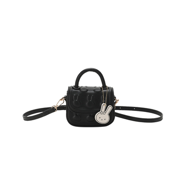 PU pečių rankinė su triušio reljefu, kvadratinė forma, korėjietiškas stilius, vasara 2023