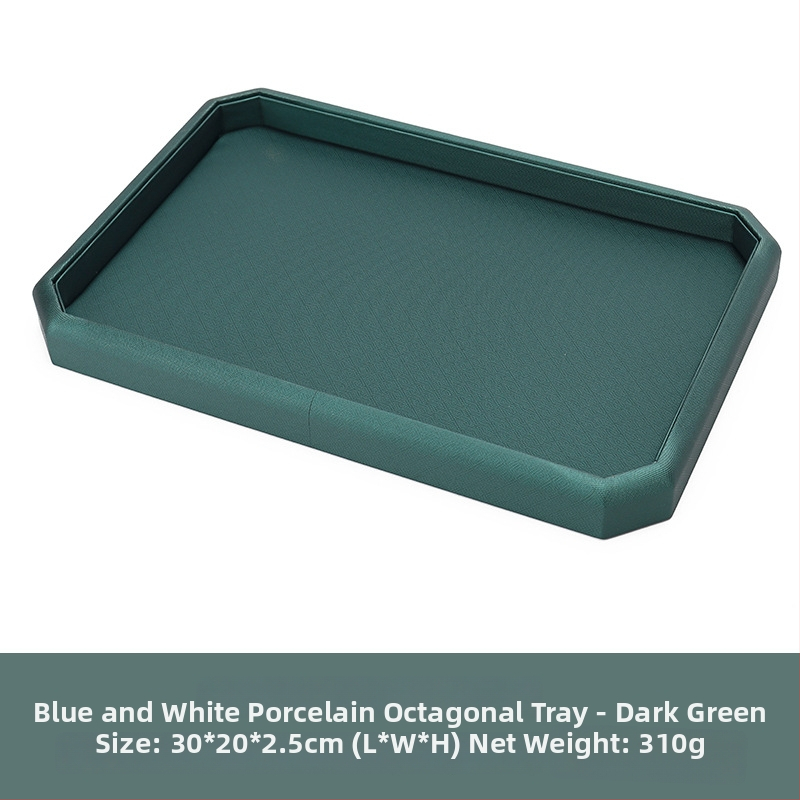 Aštuonkampis PU odos juvelyrinių dėklas, vieno sluoksnio demonstravimo dėklas, siuvimo apdaila, aukštos kokybės stilius