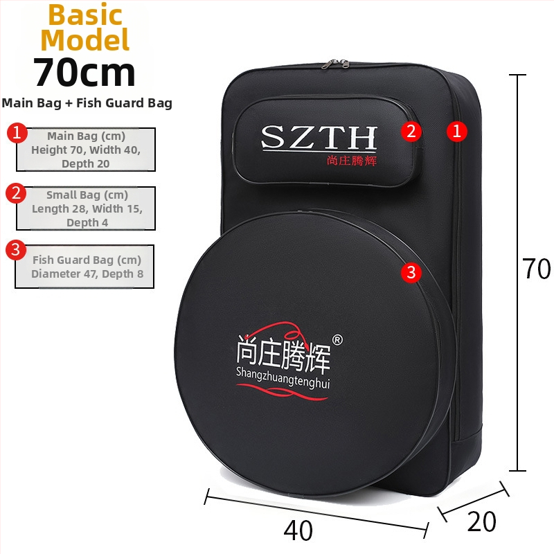 Geantă pescuit marin Shangzhuang tenghui — stofă Oxford, impermeabilă, multifuncțională