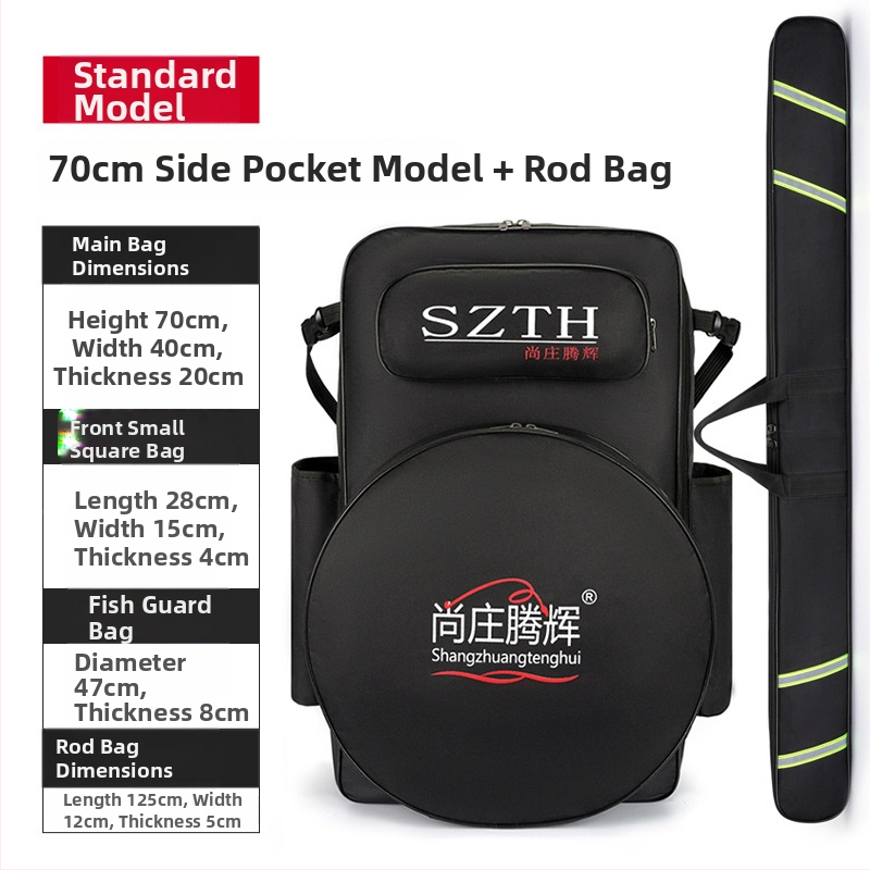 Geantă pescuit marin Shangzhuang tenghui — stofă Oxford, impermeabilă, multifuncțională