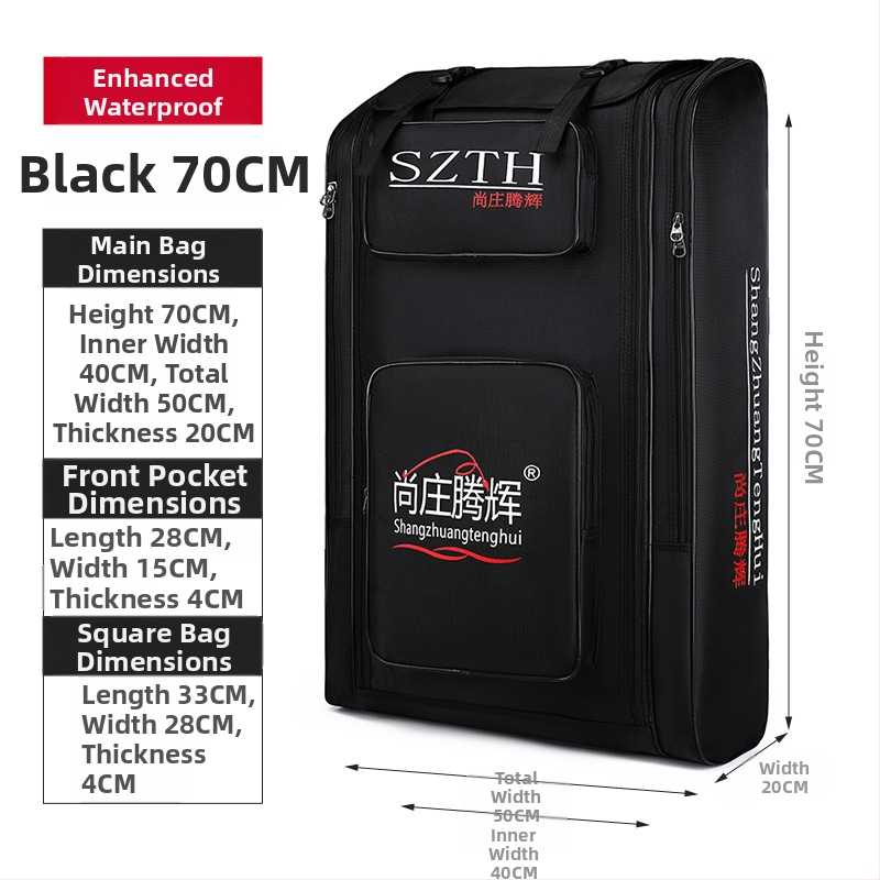 Geantă pescuit marin Shangzhuang tenghui — stofă Oxford, impermeabilă, multifuncțională