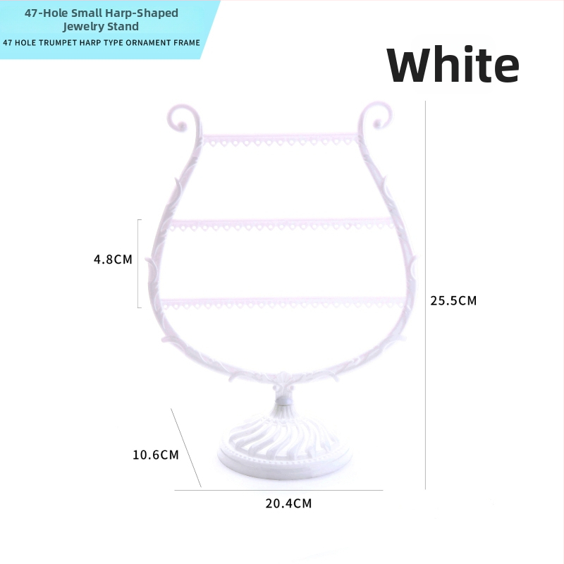 Lan Jun Pianino stiliaus juvelyrinių laikiklis, dviejų sluoksnių, PP plastikas, įpurškimo formavimas, meno vėjo stilius