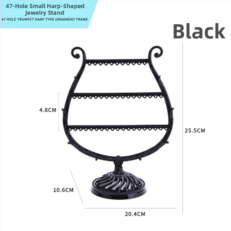 Lan Jun Pianino stiliaus juvelyrinių laikiklis, dviejų sluoksnių, PP plastikas, įpurškimo formavimas, meno vėjo stilius