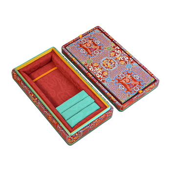 Kutija za nakit za poklon Ancient Palace; materijal: tkanina; kutija za pakiranje; pakiranje nakita