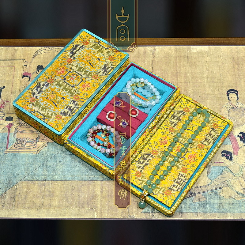 Kutija za nakit za poklon Ancient Palace; materijal: tkanina; kutija za pakiranje; pakiranje nakita