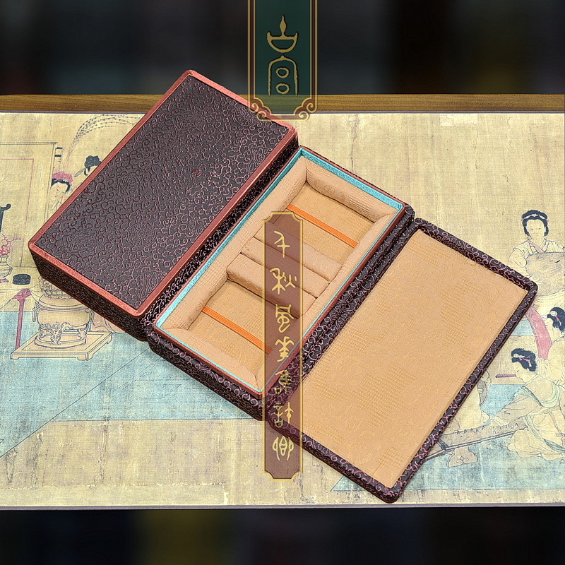 Kutija za nakit za poklon Ancient Palace; materijal: tkanina; kutija za pakiranje; pakiranje nakita