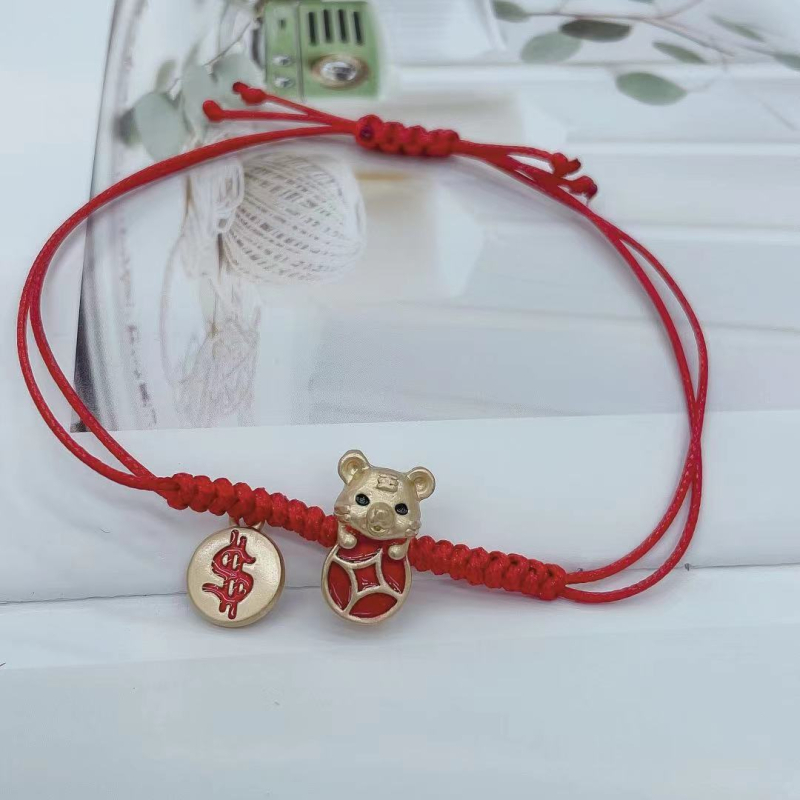 Narukvica sa zodijakom Tigra, jednostavan unisex stil, plast/smola, funkcija protiv umora