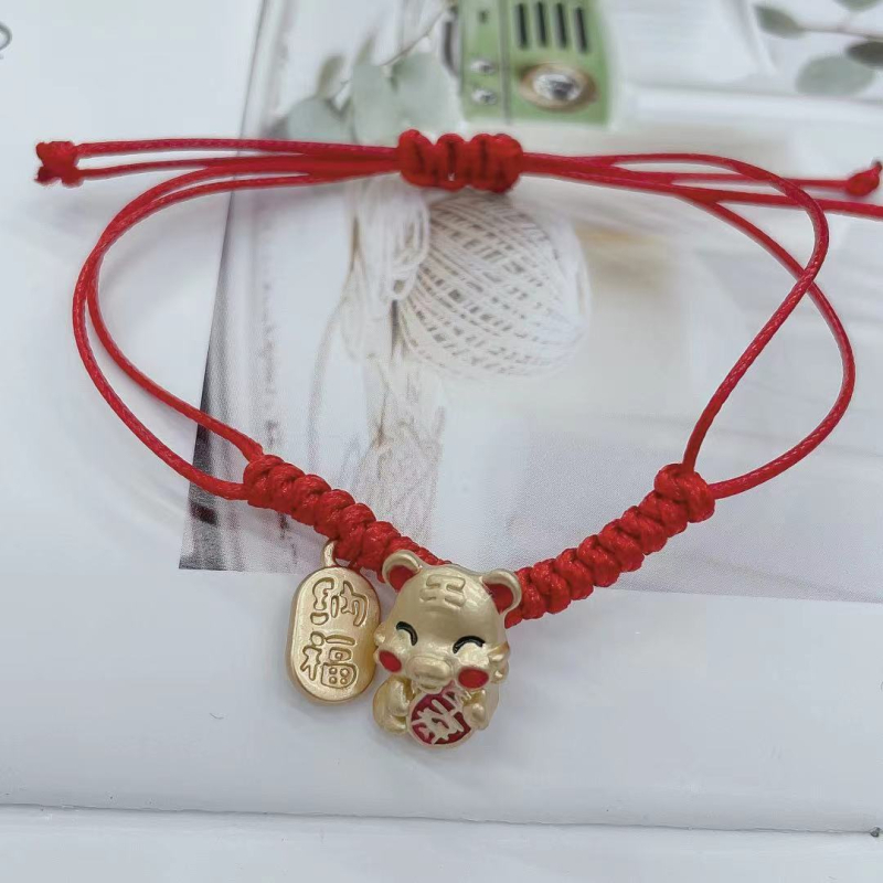 Narukvica sa zodijakom Tigra, jednostavan unisex stil, plast/smola, funkcija protiv umora